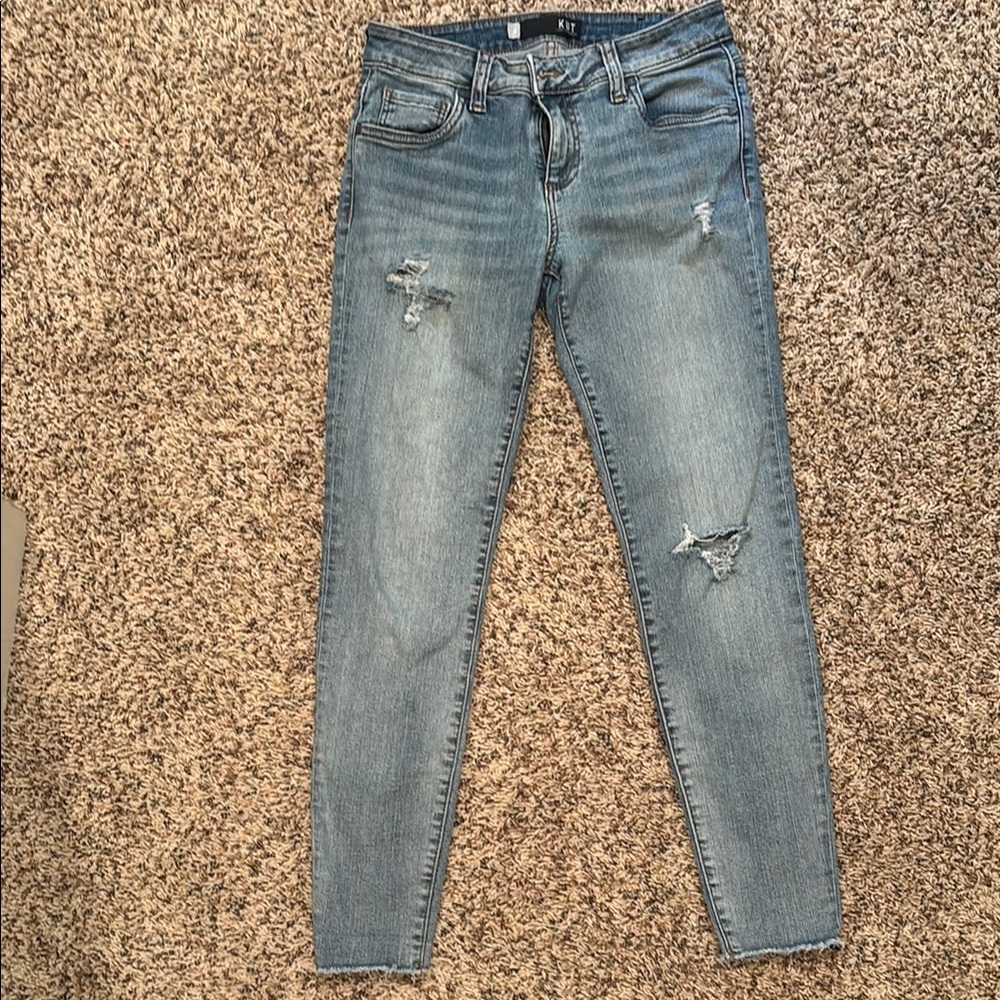 Kut Distressed Skinny Jeans